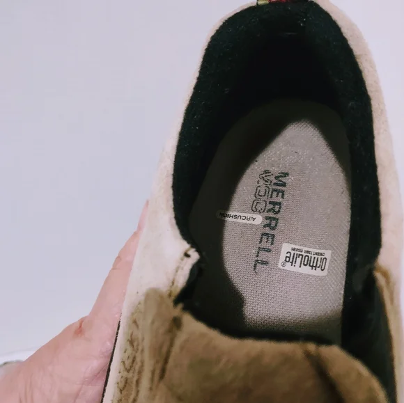 Merrell MOC Hiking Shoes Women’s 8M~Taupe~Slip On Loafers Casual Comfort - Picture 6 of 8